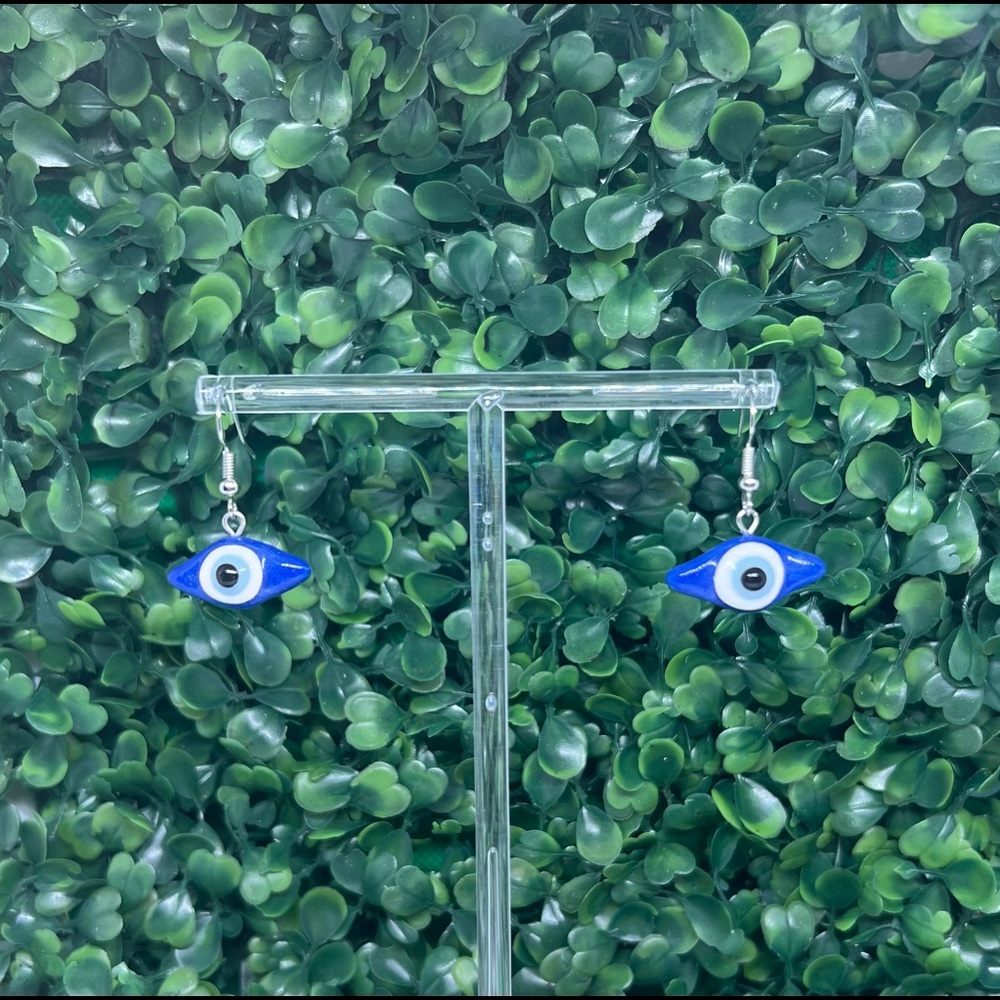 Evil eye earrings